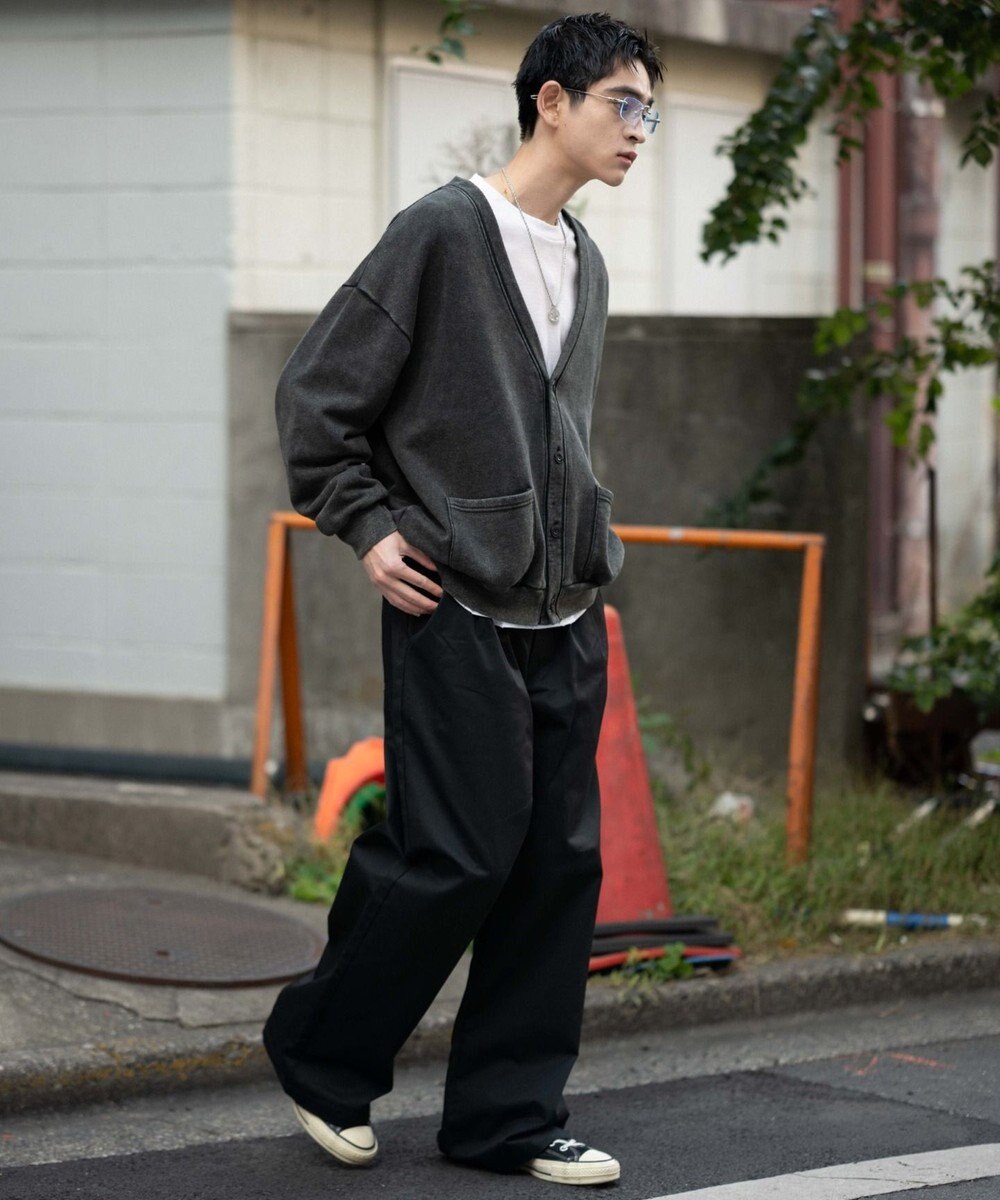 WEGO 別注RED　KAPタックワイドチノパンツ 