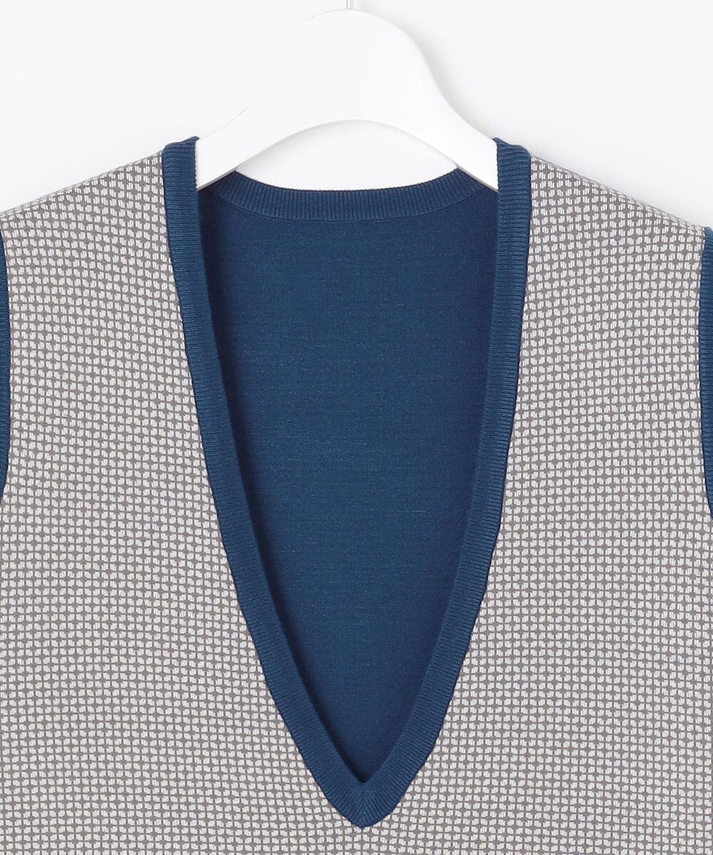 自由区 【リバーシブル・セットアップ対応・洗える】レーヨンストレッチリバーシブルニット ジャンパースカート 