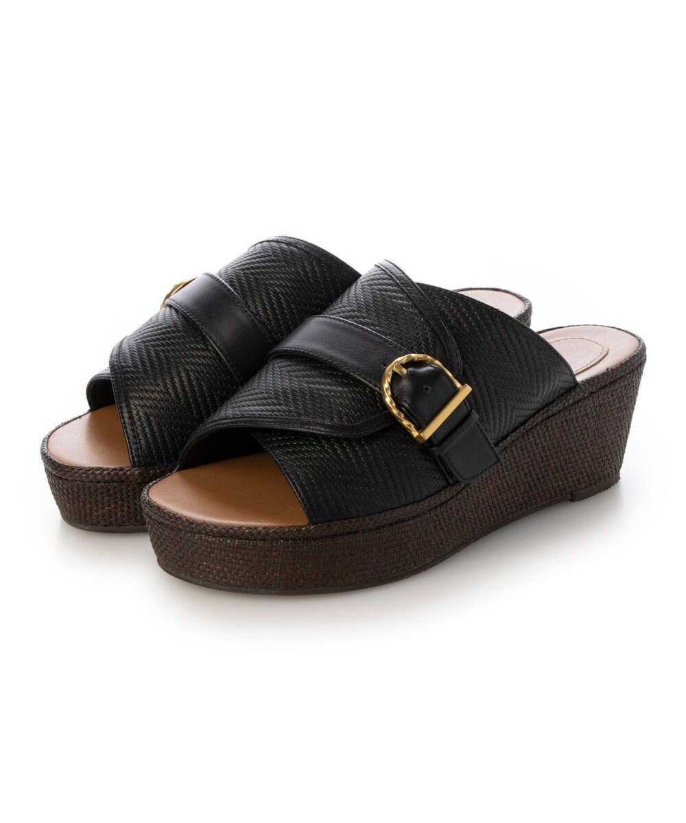 ing <ing>バックルデザインミュールサンダル 