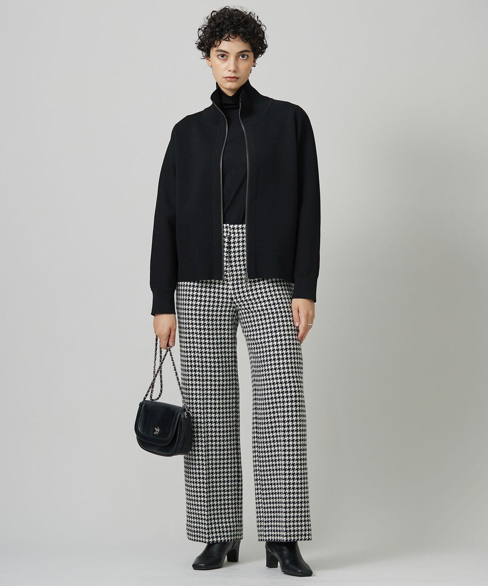 ICB 【洗える】シンセティックダブルフェイス ニットトラックジャケット 