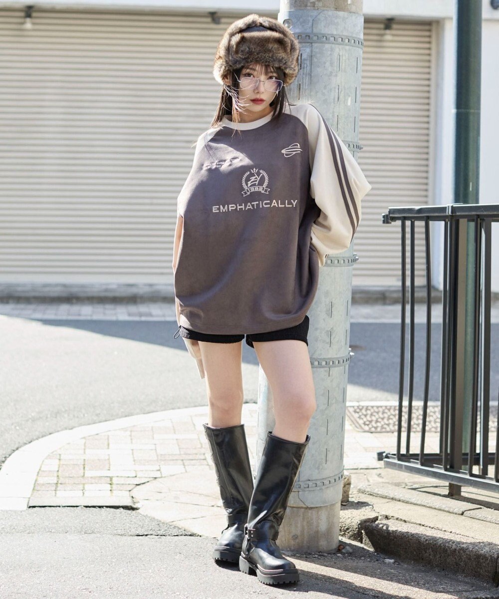 WEGO 【ユニセックス着用ITEM】フェイクスウェードゲームプルオーバー 