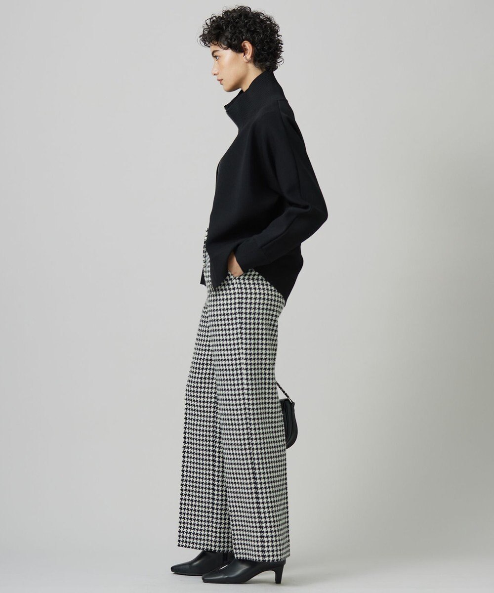 ICB 【洗える】シンセティックダブルフェイス ニットトラックジャケット 