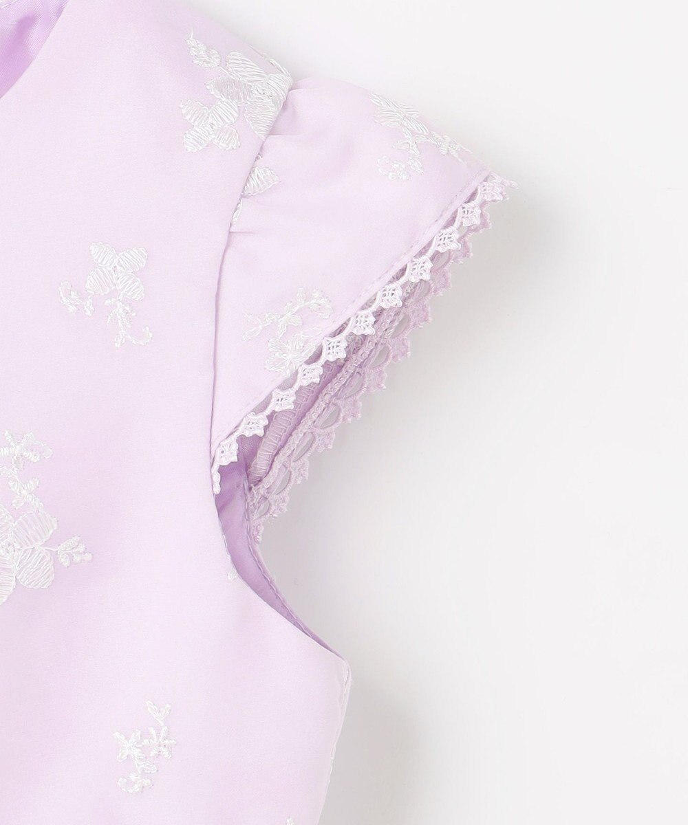 ANY KIDS 総刺繍 花柄ワンピース 