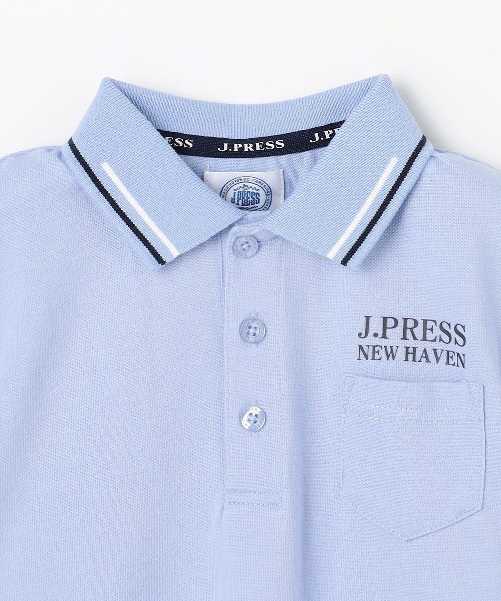 J.PRESS KIDS 【100-130cm】ダブルライン カラー 半袖ポロシャツ 