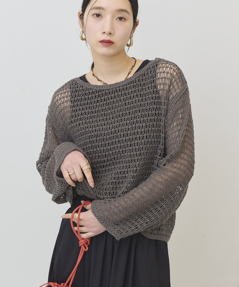 AMERICAN HOLIC 刺繍メッシュプルオーバー 