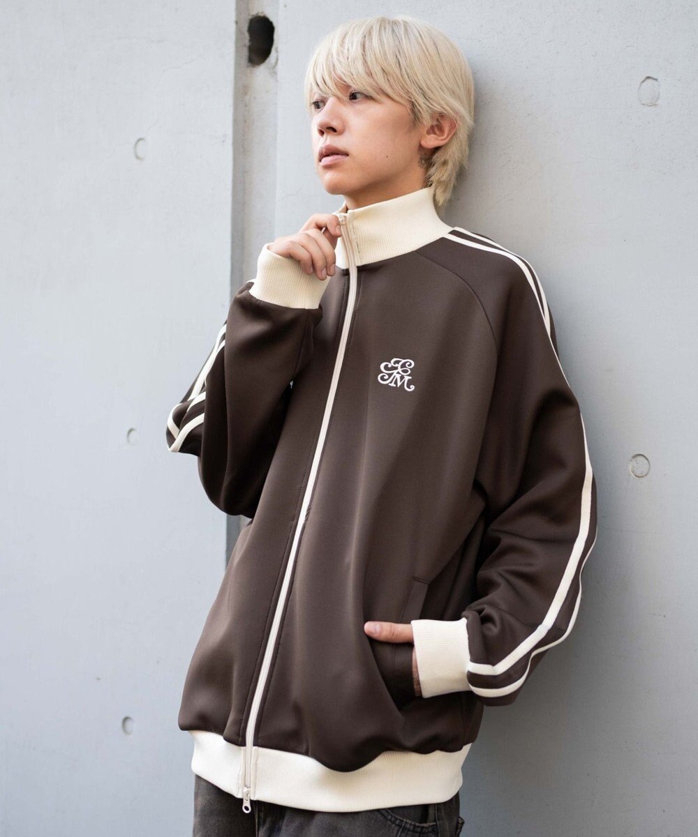 WEGO 【ユニセックスITEM/MLサイズ展開】ラグランライントラックジャケット 