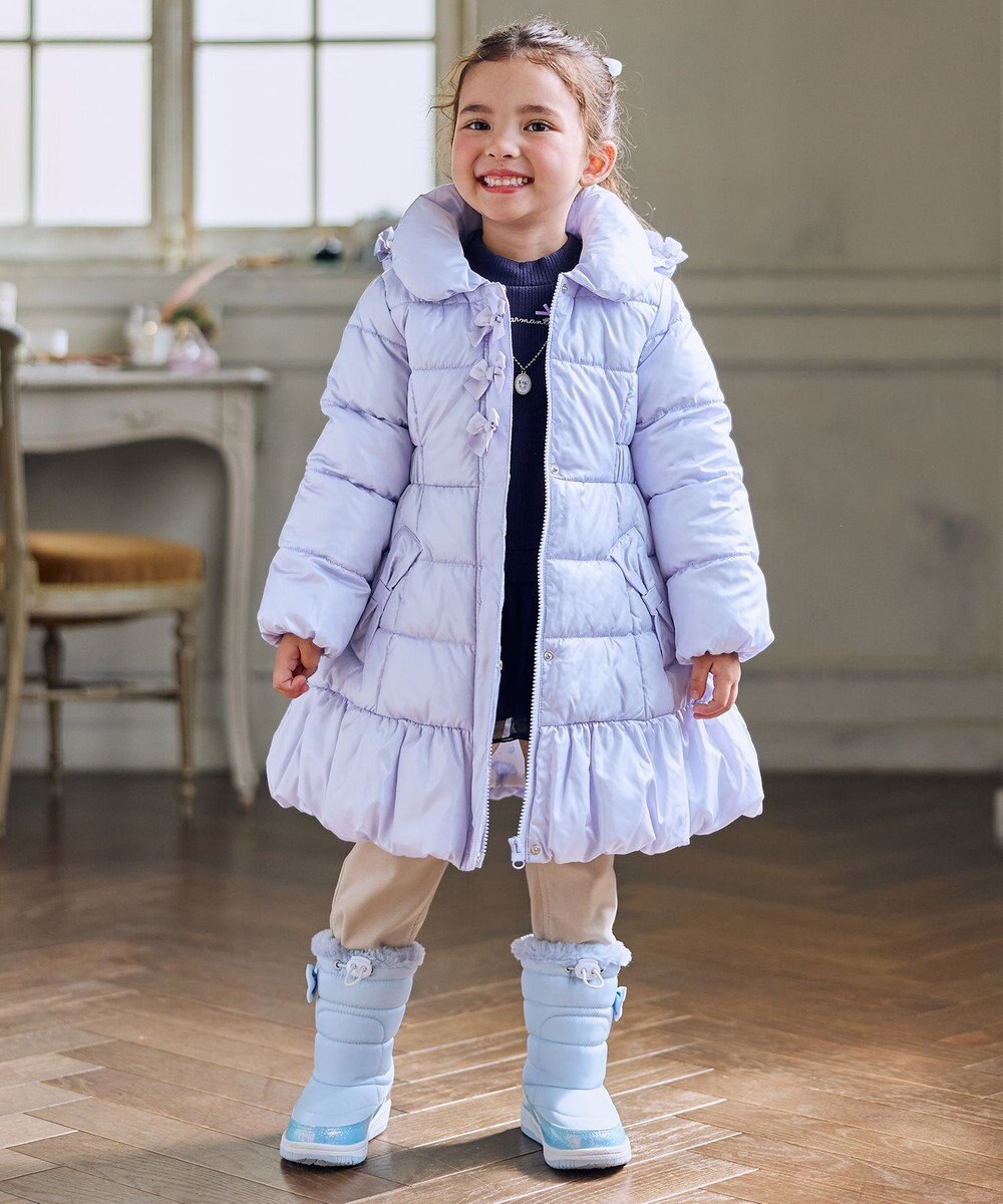 ANY KIDS 【フード取り外し/洗濯機可能】Aラインコート 