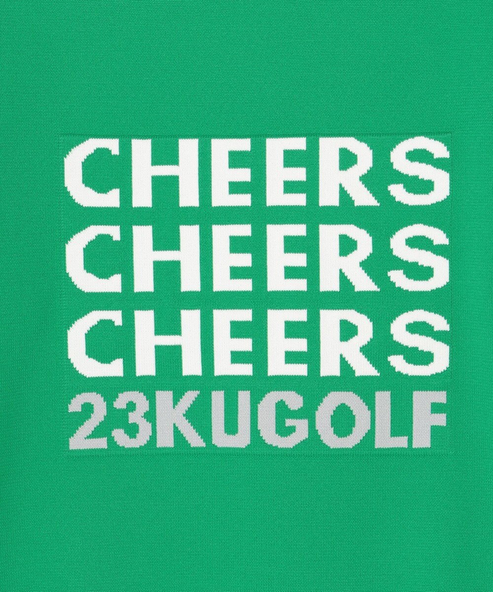 23区GOLF 軽量さが自慢！【WOMEN】ＣＨＥＥＲＳ ロゴニット 