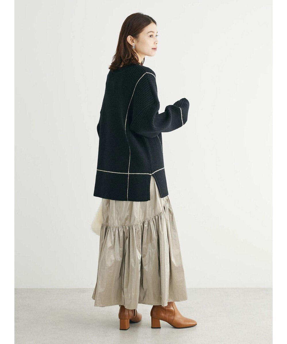 Green Parks ・Ｐｅｔｉｔ　Ｆｌｅｕｒ　Ｖネックラインニットチュニック 