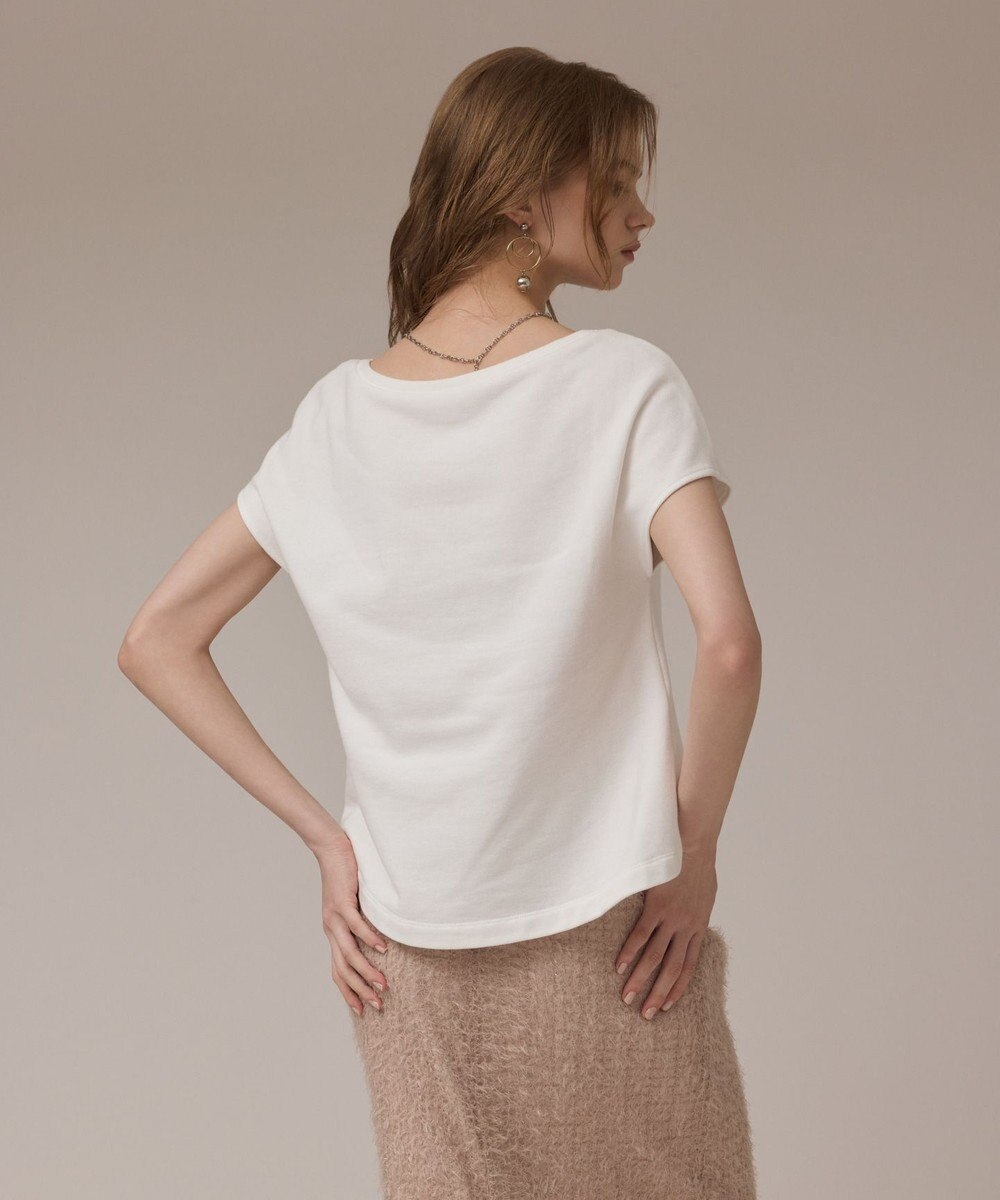 GRACE CONTINENTAL ハートプリント裏毛トップ 