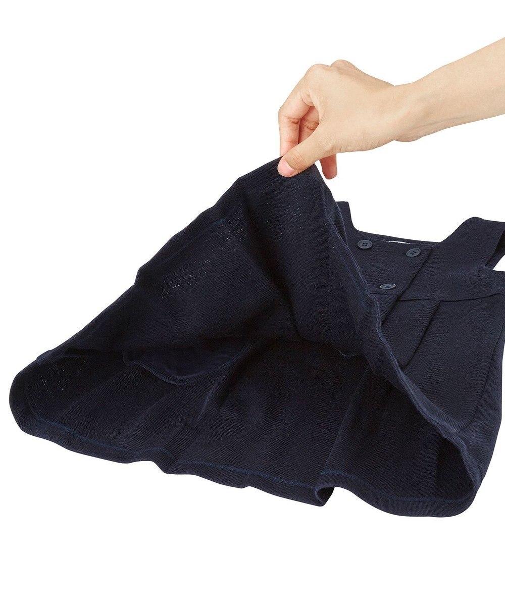 MIKI HOUSE HOT BISCUITS 【90-130cm】ポンチジャージ素材のジャンパースカート 