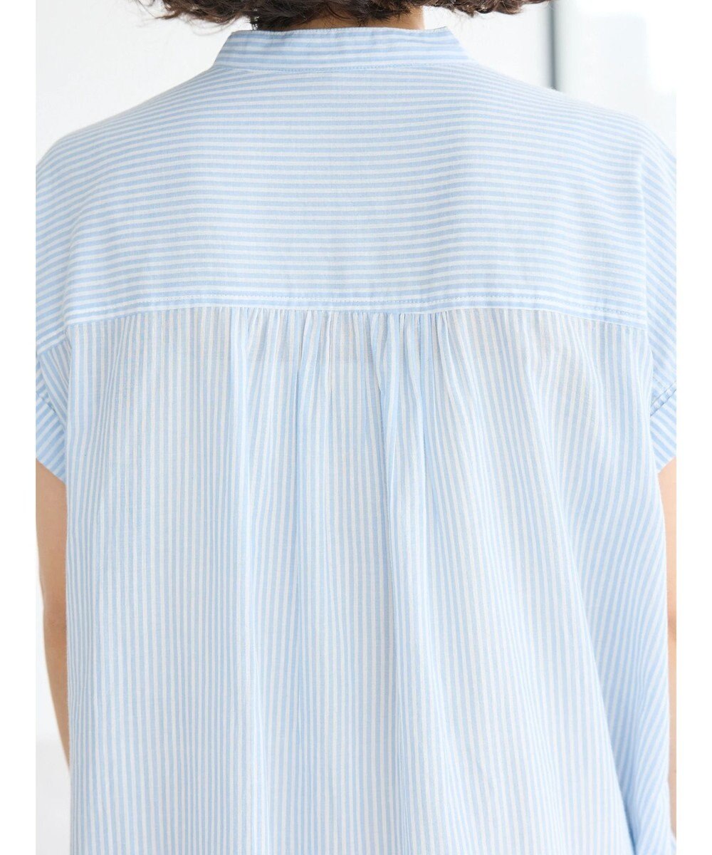 CRAFT STANDARD BOUTIQUE インド綿バンドカラーワンピース 