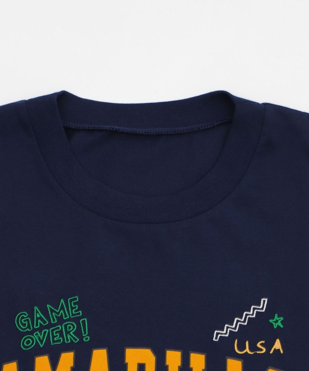 WEGO 【速乾/ひんやり/ユニセックス着用ITEM】接触冷感フロッキープリントグラフィックT（SS） 