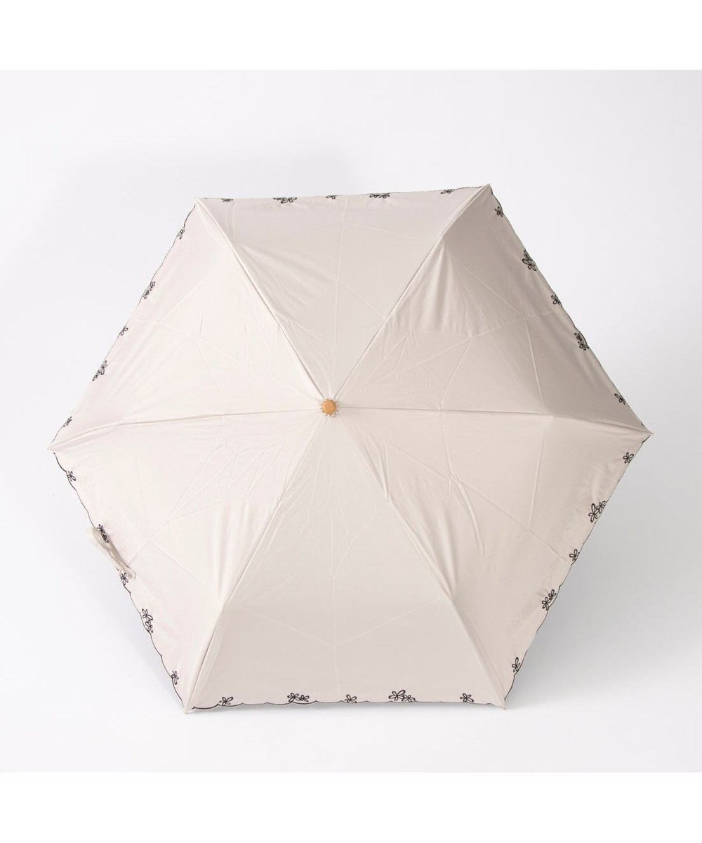 UNBILLION カシュネ cachenez / 【晴雨兼用】【日傘】 【UV カット率99.999.9％以上】PUプチフラワー刺繍ミニ折りたたみ傘 