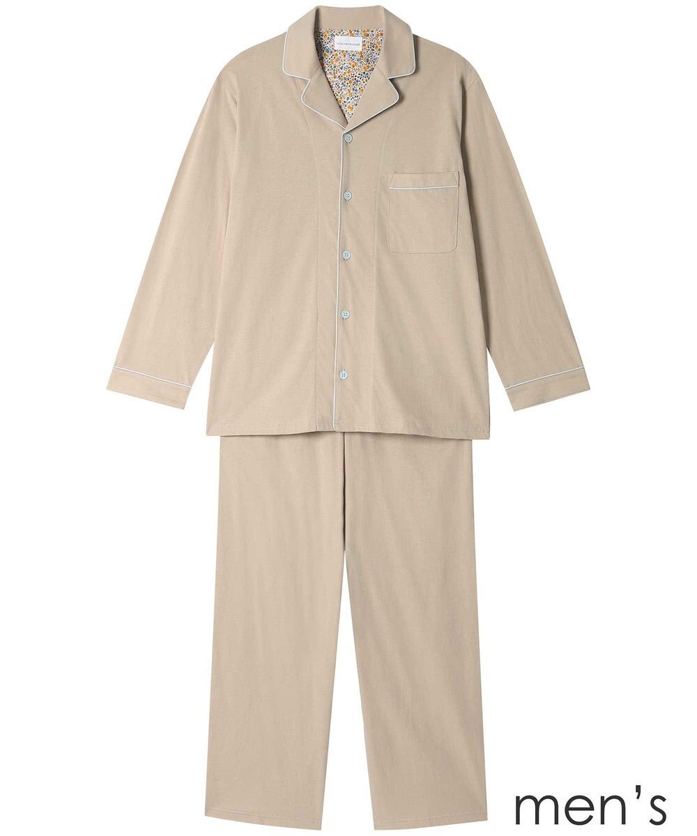 une nana cool 【綿100％】ラスティック天竺メンズパジャマ　ＭＡＤＥ　ＷＩＴＨ　ＬＩＢＥＲＴＹ　ＦＡＢＲＩＣ 