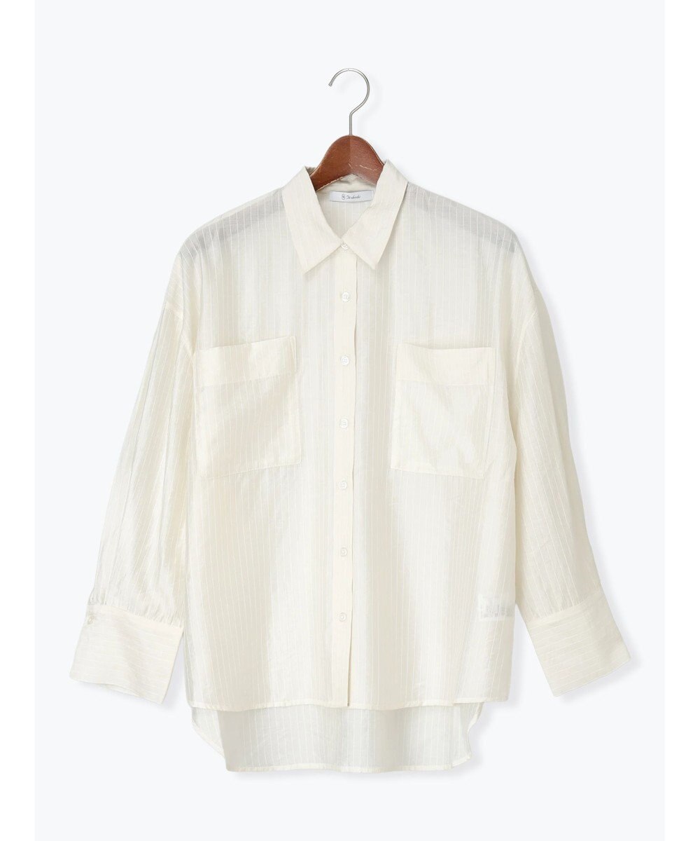 Te chichi シアーストライプシャツ 