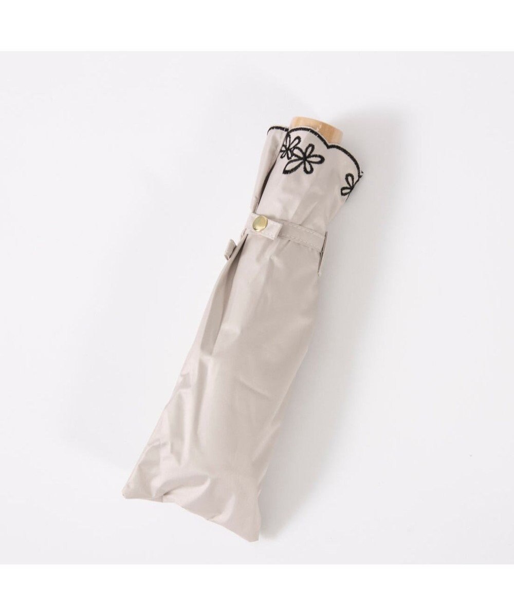 UNBILLION カシュネ cachenez / 【晴雨兼用】【日傘】 【UV カット率99.999.9％以上】PUプチフラワー刺繍ミニ折りたたみ傘 