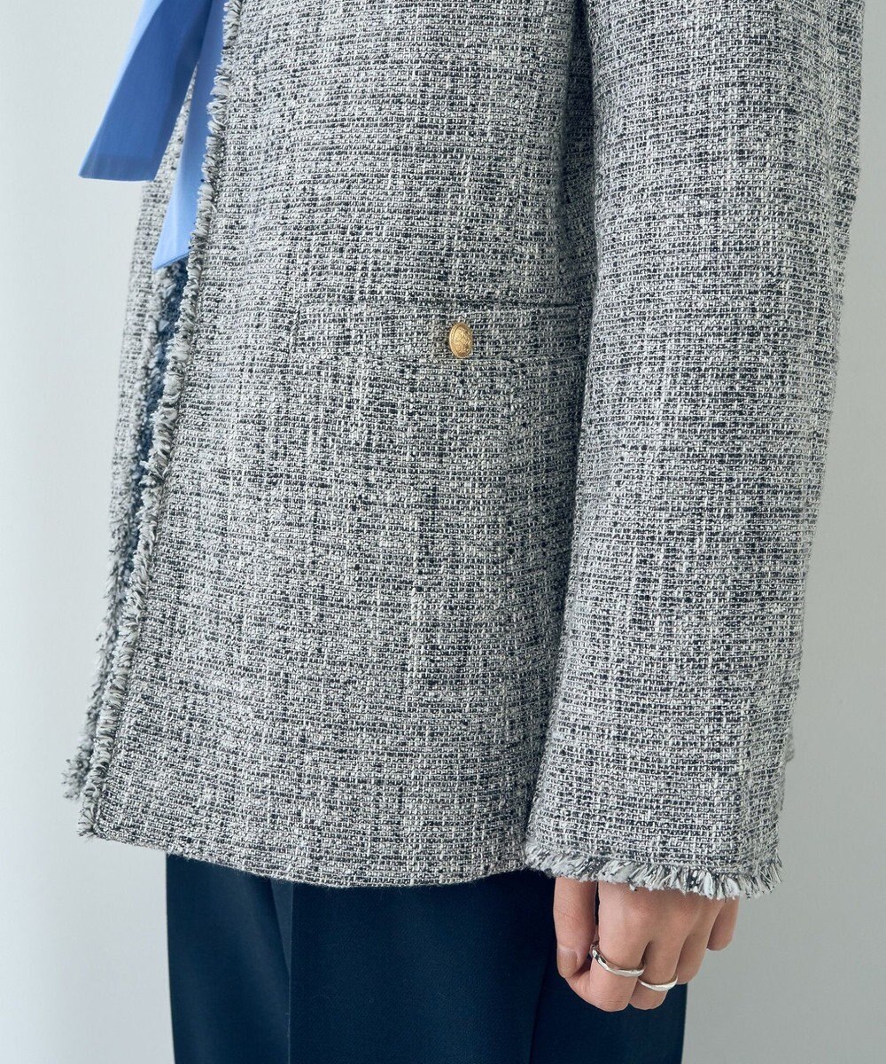 YECCA VECCA 金釦ツイードジャケット 