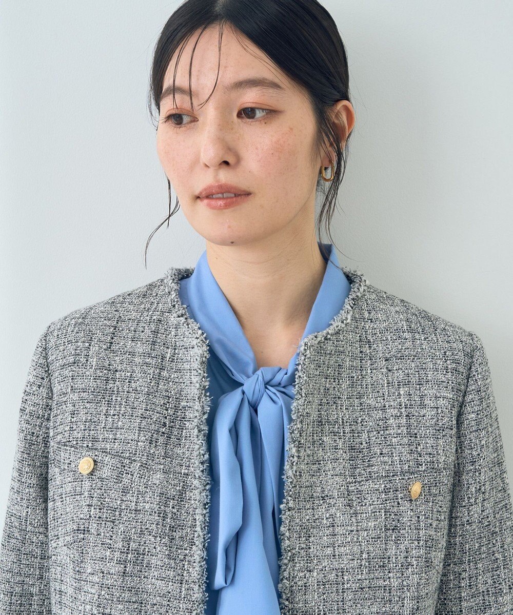 YECCA VECCA 金釦ツイードジャケット 