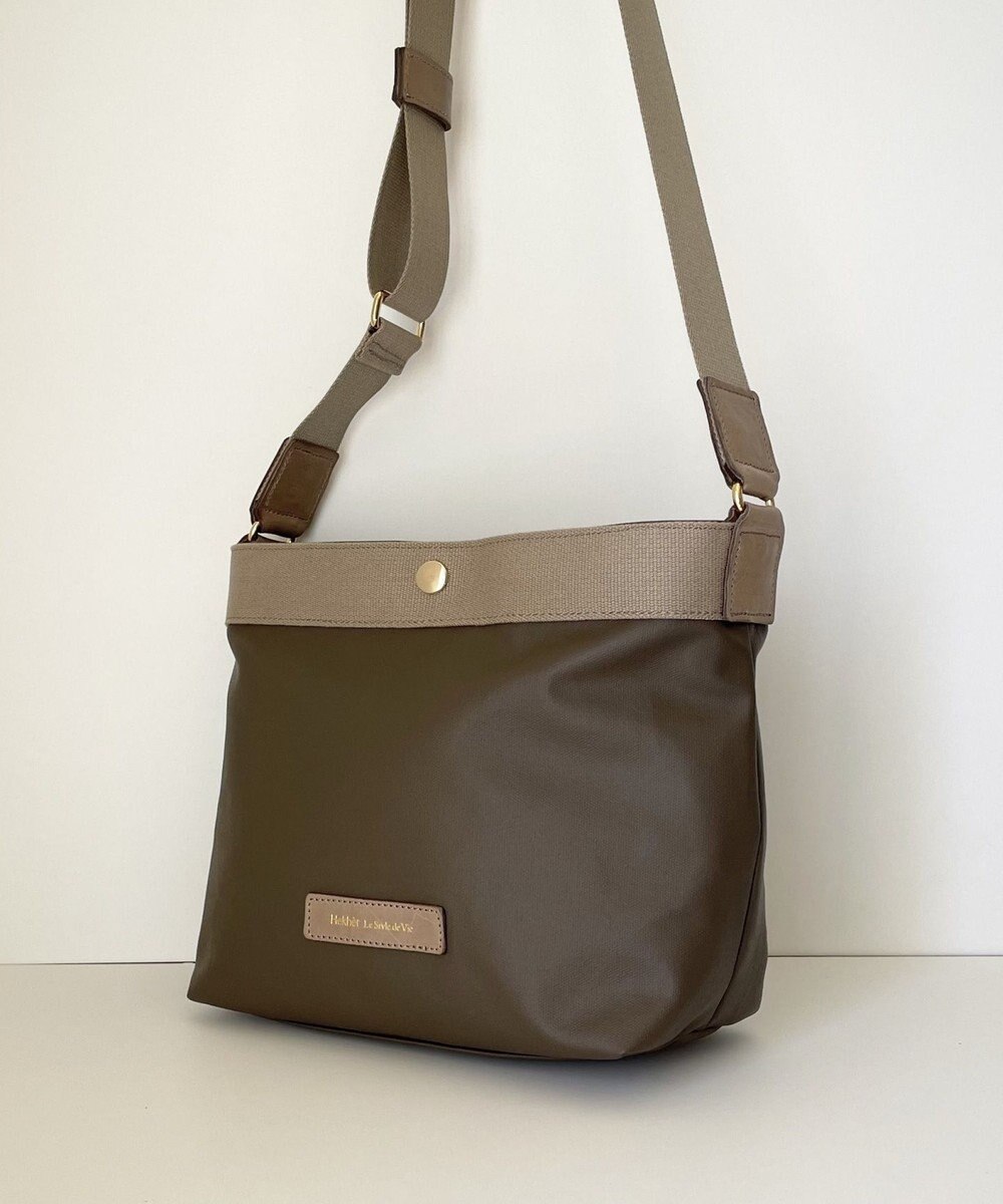 Hekhèr Le Style de Vie 新色追加【日本製】PUコートコットンキャンバス ショルダーバッグ 