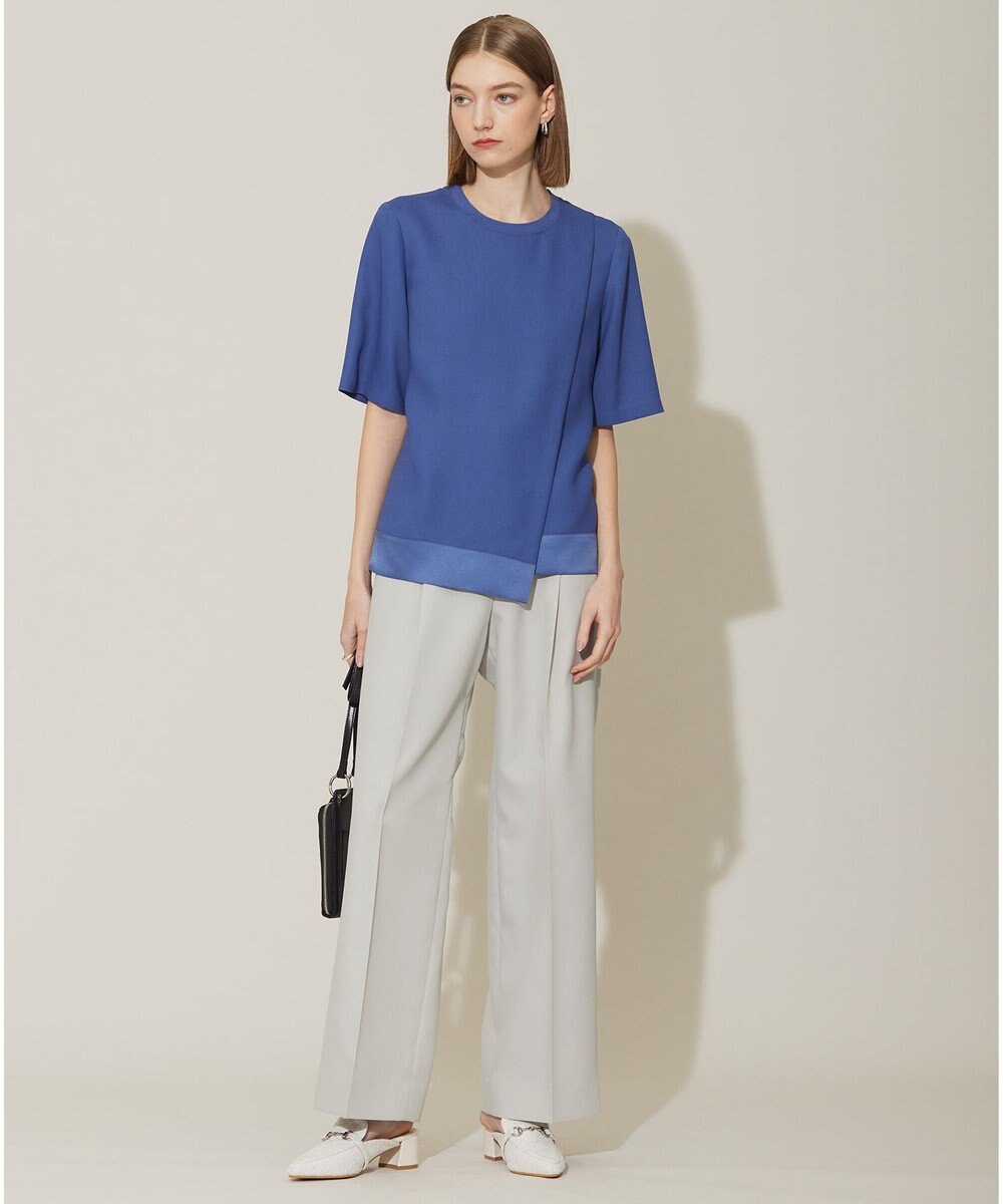 ICB 【新色追加・接触冷感・UVケア・速乾・洗える】 FluidBackSatin Tブラウス 