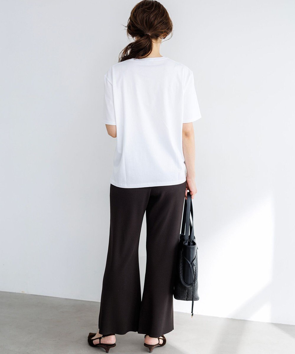 23区 L 【Lサイズ限定】レーヨンポリエステルストレッチ ニット パンツ 