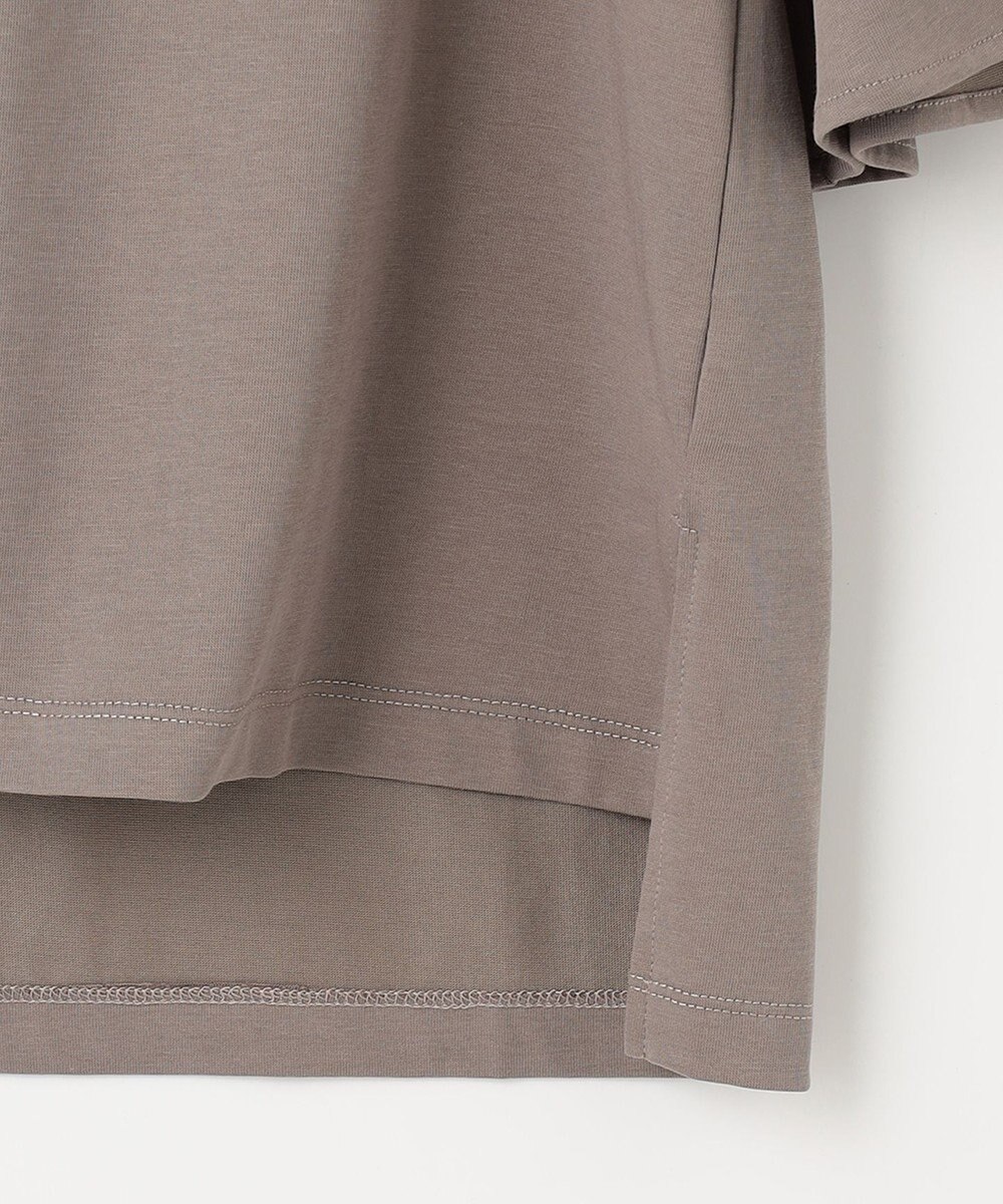 組曲 【汗ジミ防止・撥水】GIZAプレーティング天竺 袖フレア Tシャツ 