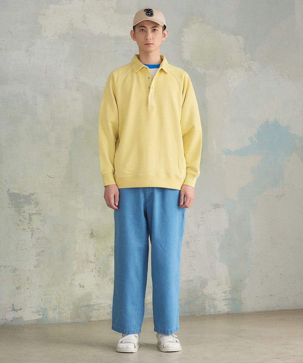 J.PRESS YORK STREET 【UNISEX】ラガータイプラグラン 裏毛トレーナー 