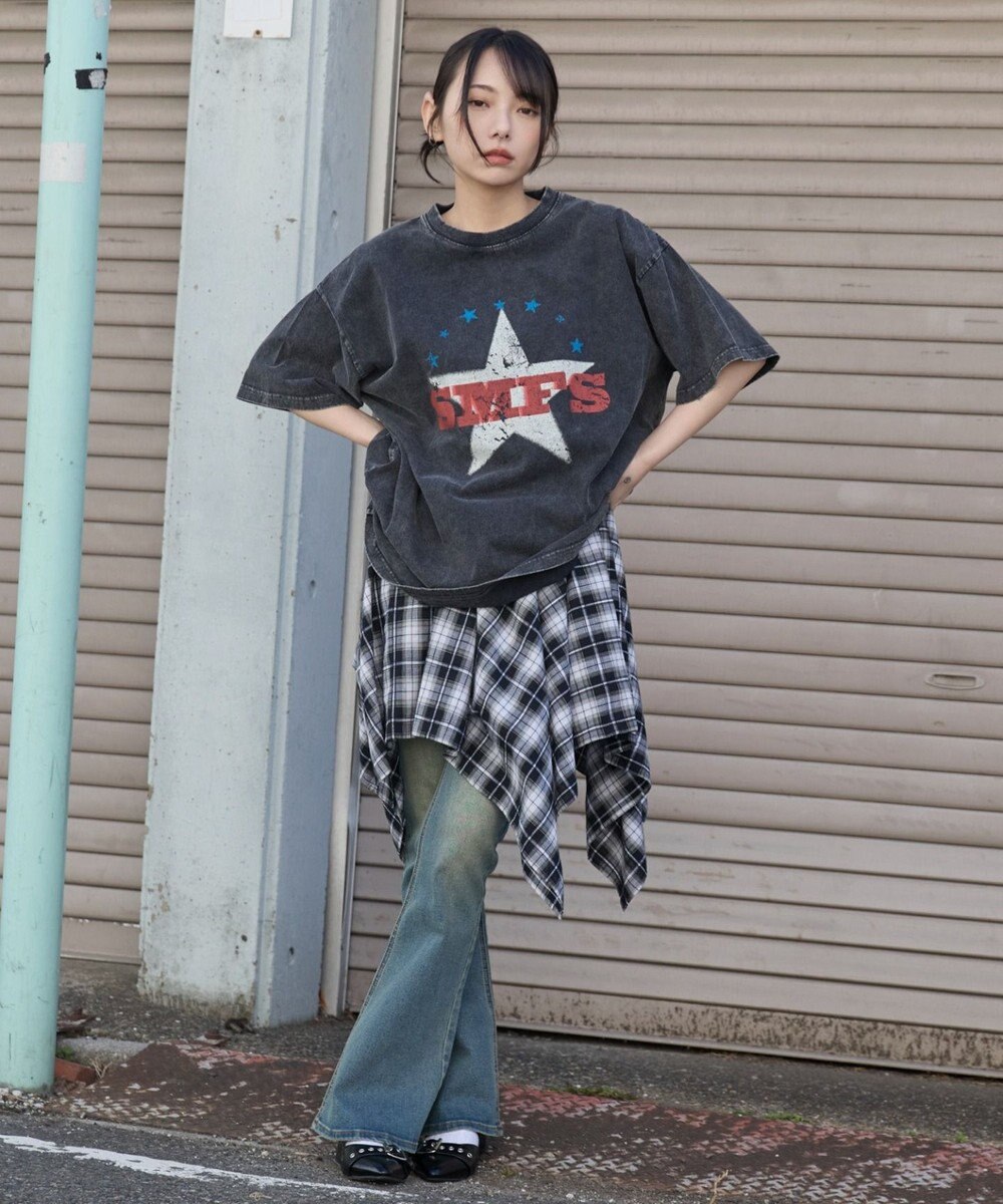 WEGO ヴィンテージウォッシュグラフィックBIGT 