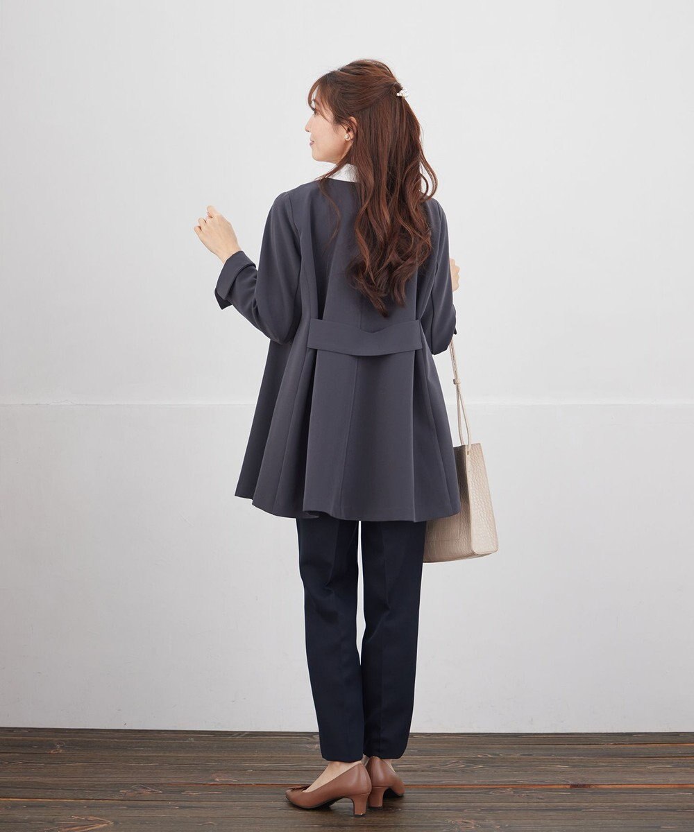 Tiaclasse L バックフレアロングジャケット 