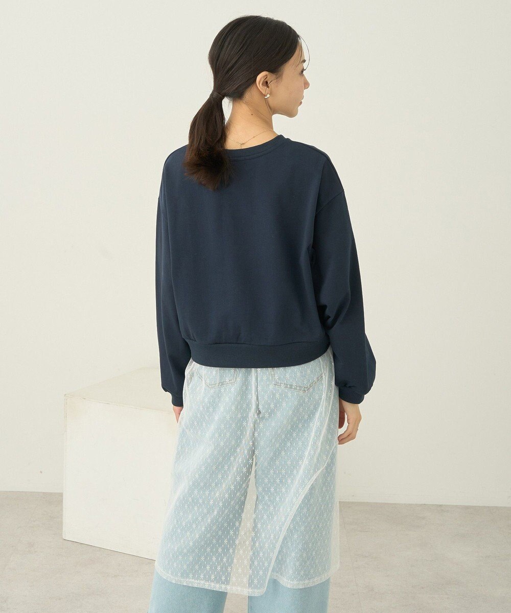 earth music&ecology ＳＥＴ２点レースロゴプルオーバー＋チュールワンピ 