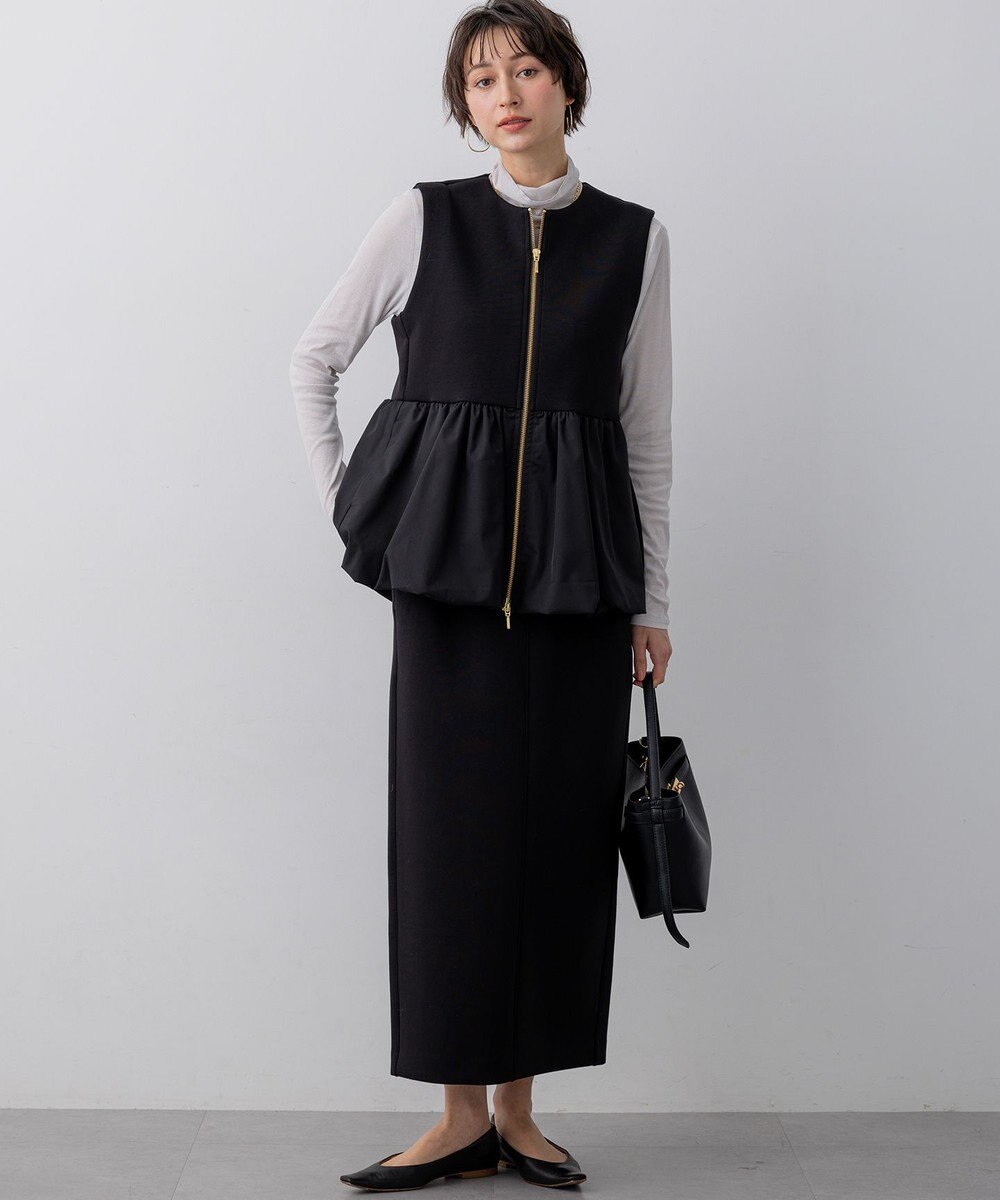 23区 【先行予約】コットンダンボール ペプラム ジレ アウター 