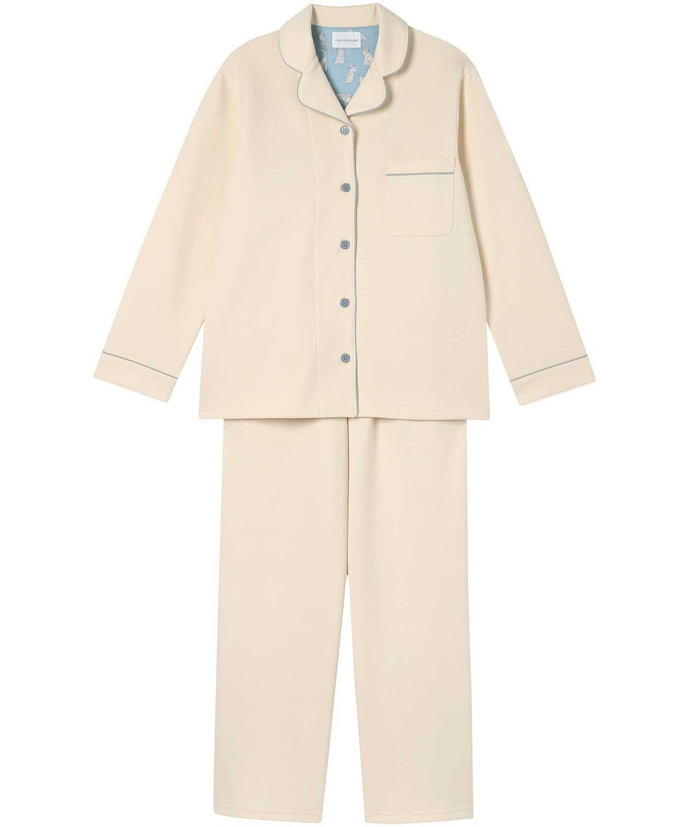 une nana cool 【綿混】ハイゲージダブルエアー 長袖開襟パジャマ MADE WITH LIBERTY FABRIC 