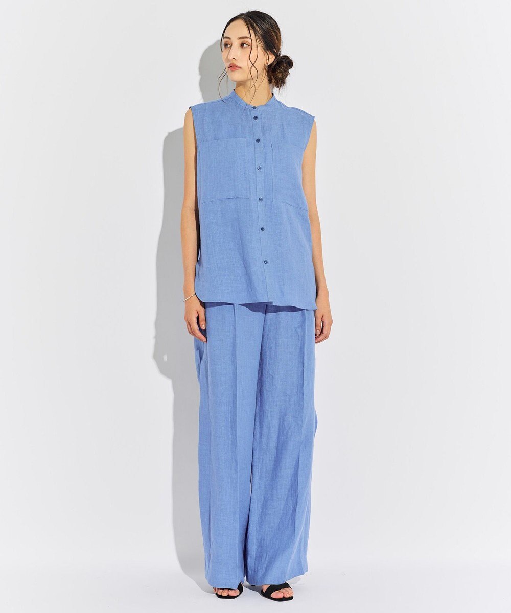 BEIGE， BASILE / バンドカラーシャツ 