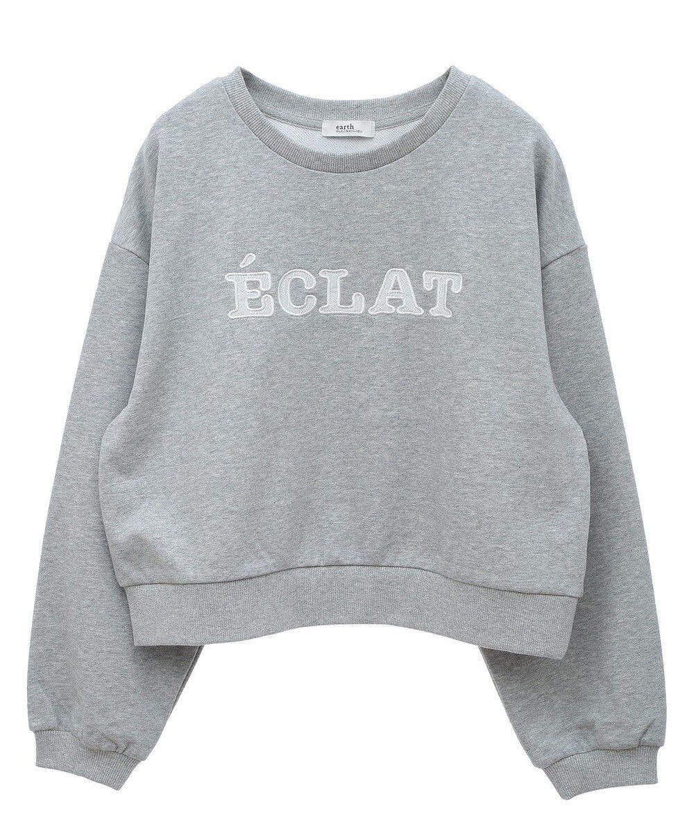 earth music&ecology ＳＥＴ２点レースロゴプルオーバー＋チュールワンピ 