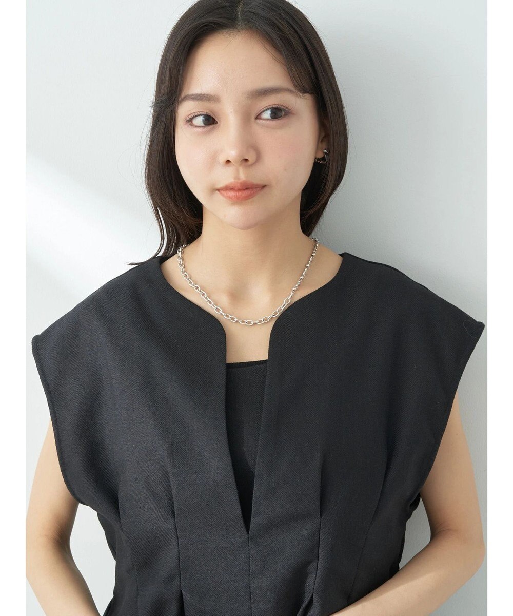 earth music&ecology ＳＥＴ２点ヘリンボーンベスト＋キャミドレ 