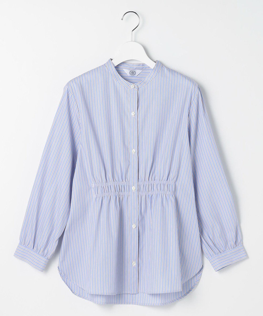 J.PRESS LADIES 【WEB限定】ストライプ シャーリング ブラウス 