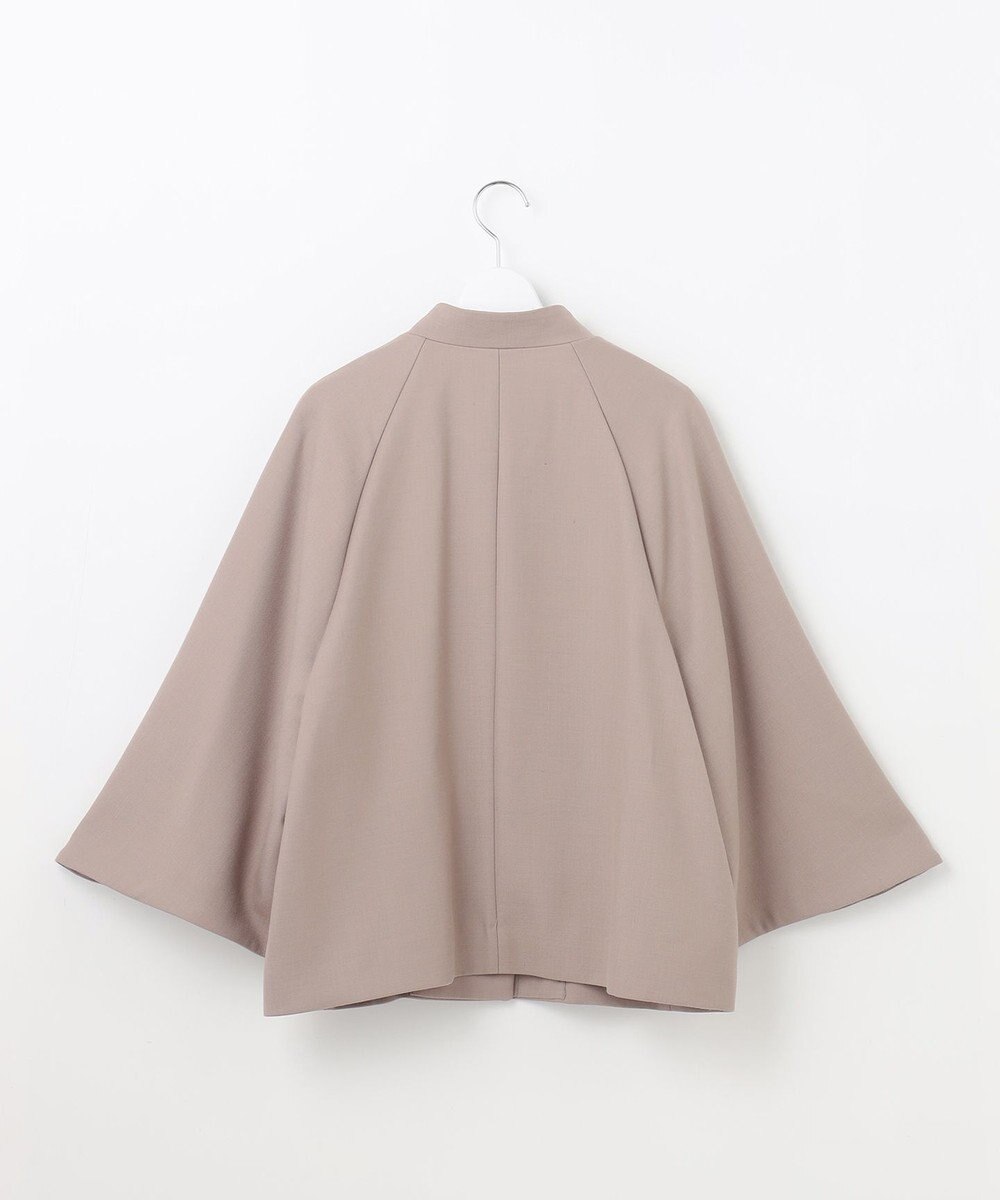 自由区 S ライトウールダブルクロススタンドカラー ジャケット 