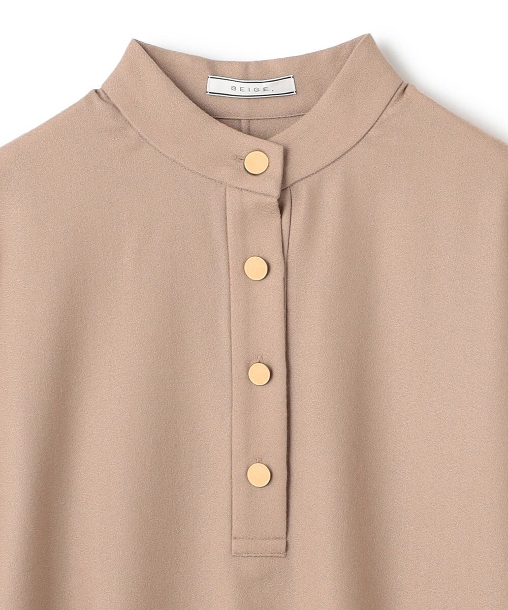 BEIGE， TERNES / ドルマンスリーブウールワンピース 