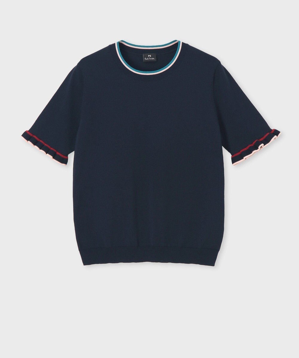 Paul Smith 【洗える】フレアスリーブ 半袖ニット 