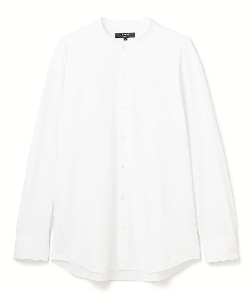 JOSEPH HOMME ハイゲージコットンジャージー 　バンドカラーシャツ 