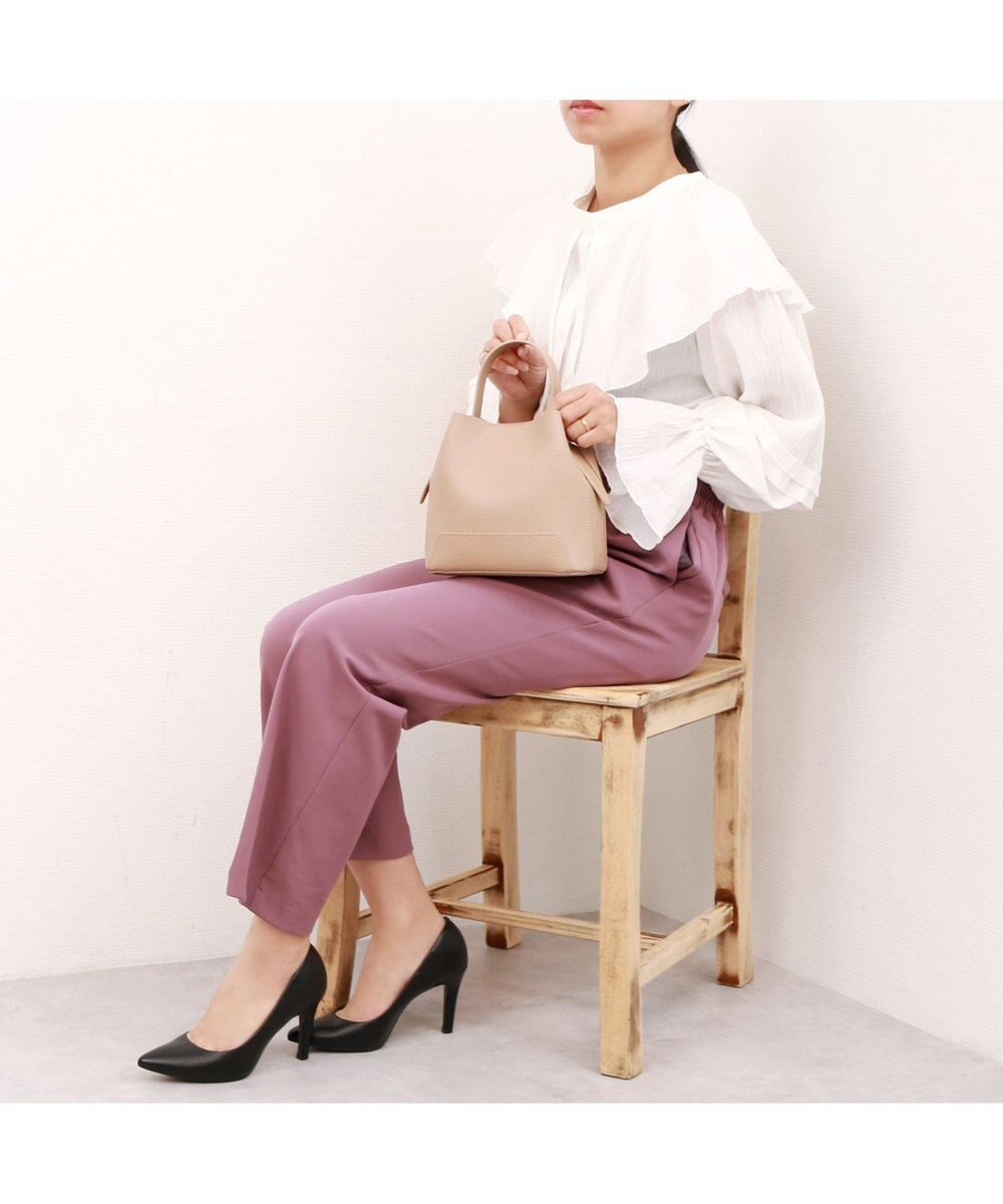 UNBILLION カシュカシュ cachecache / シボ合皮ミニバゲットバッグ 