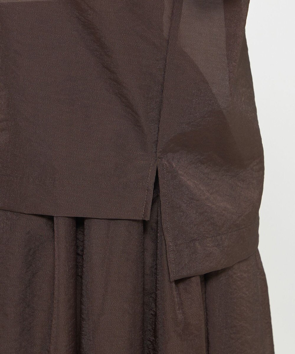 uncrave シアー オーガンジー ショート シャツ 