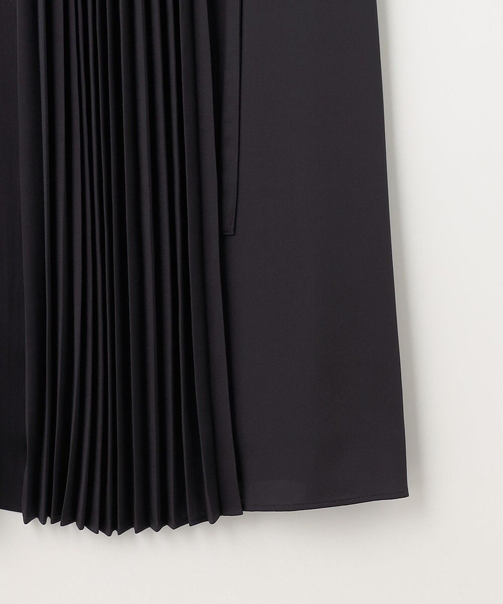 自由区 【洗える・XSサイズあり】フロントプリーツ ドレス 