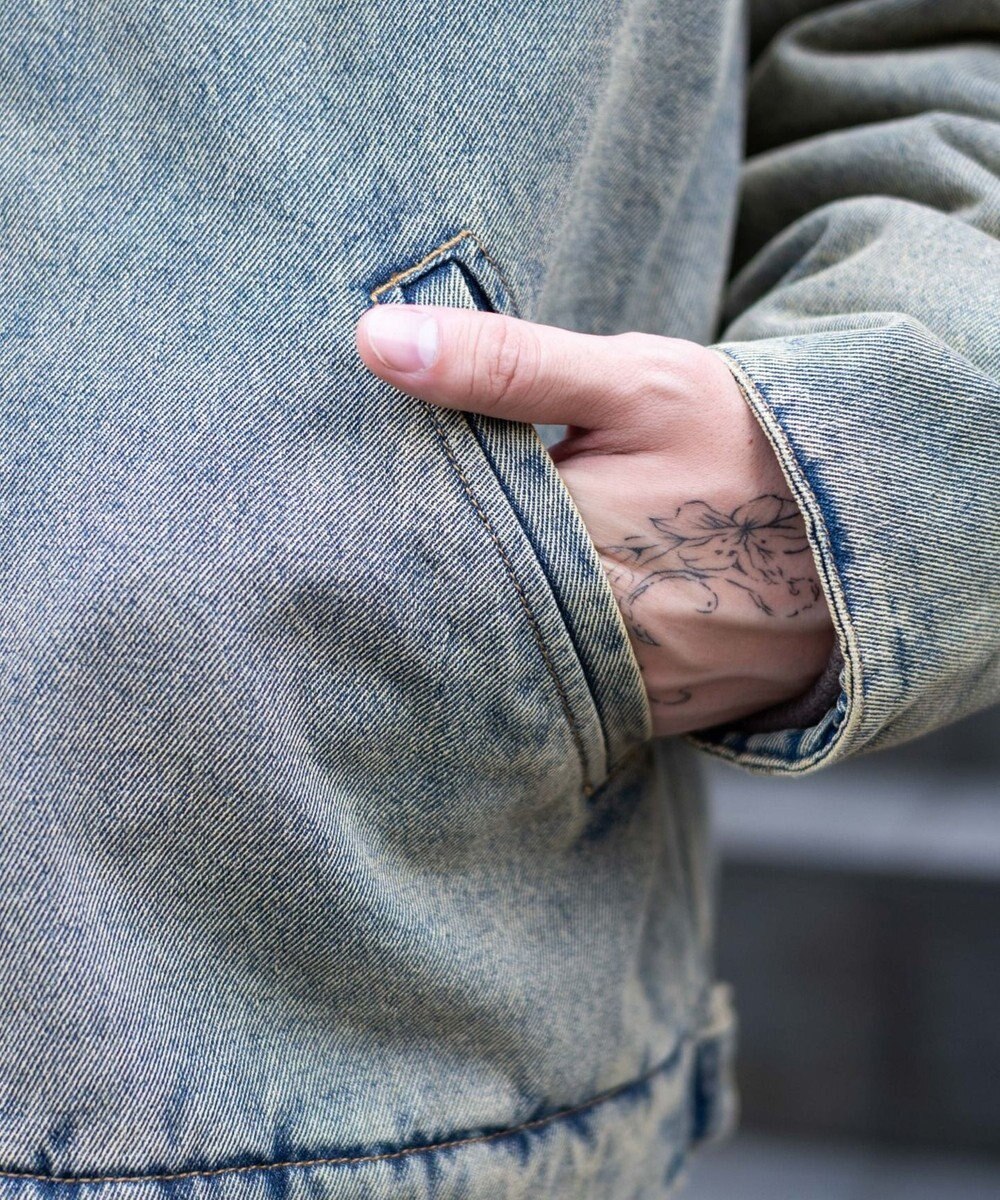 WEGO 【ユニセックス着用ITEM/MLサイズ展開】ワーカーズキルティングZIPジャケット 