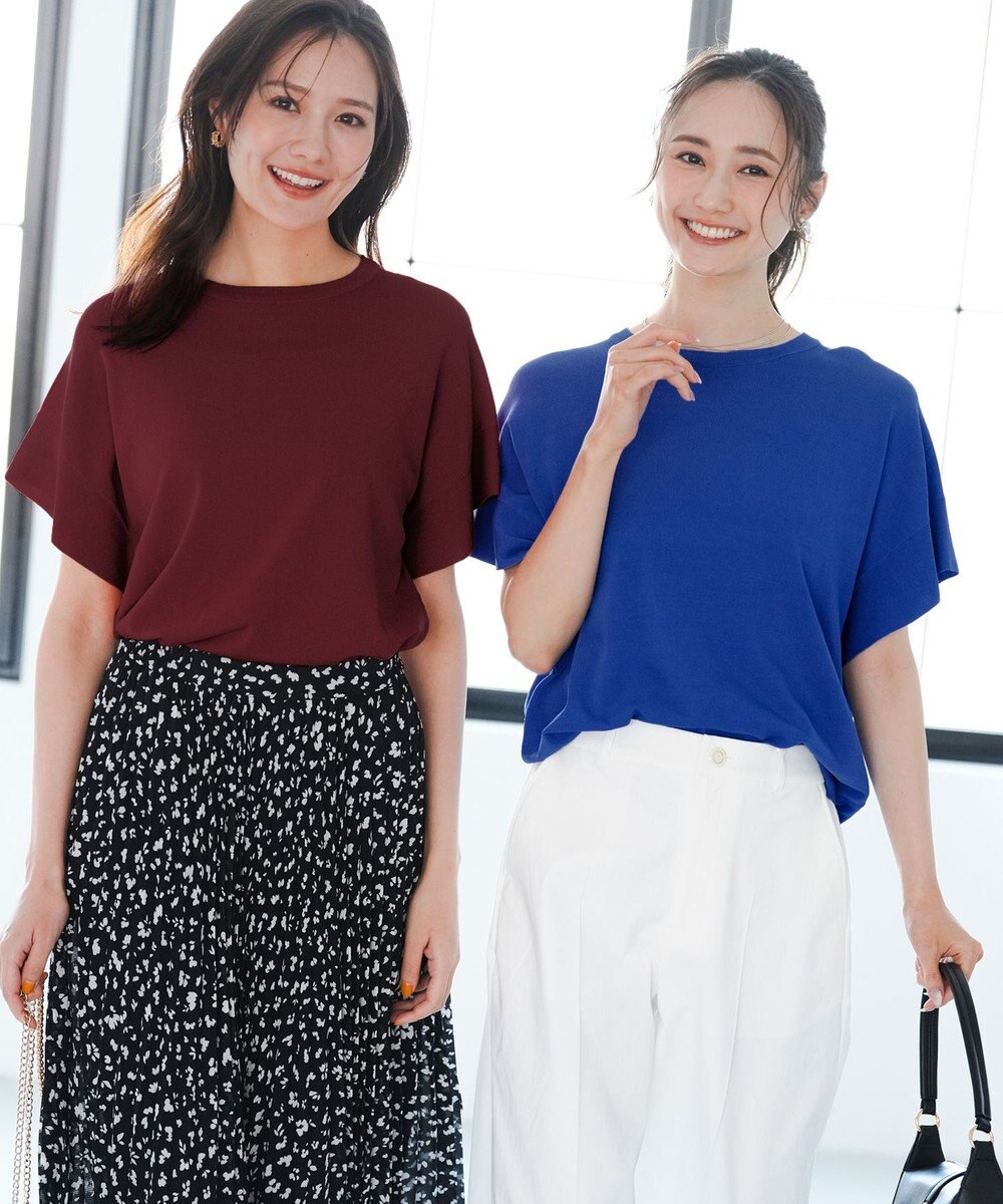 ANY SIS 【and GIRL掲載/アイスタッチ】フレンチスリーブ ニット 