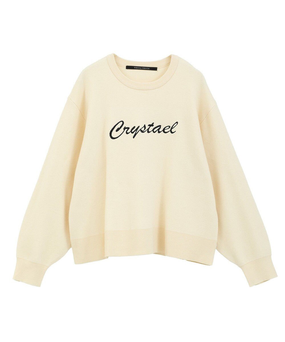 YECCA VECCA 刺繍ロゴニット 