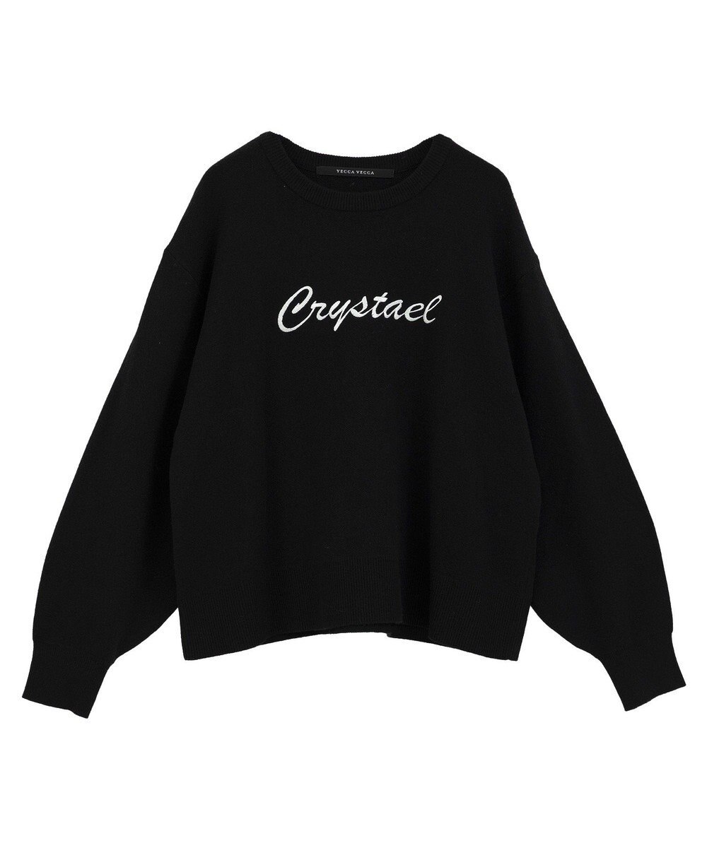 YECCA VECCA 刺繍ロゴニット 