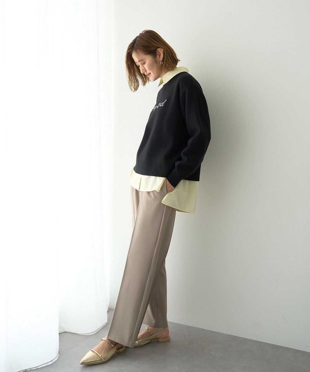 YECCA VECCA 刺繍ロゴニット 