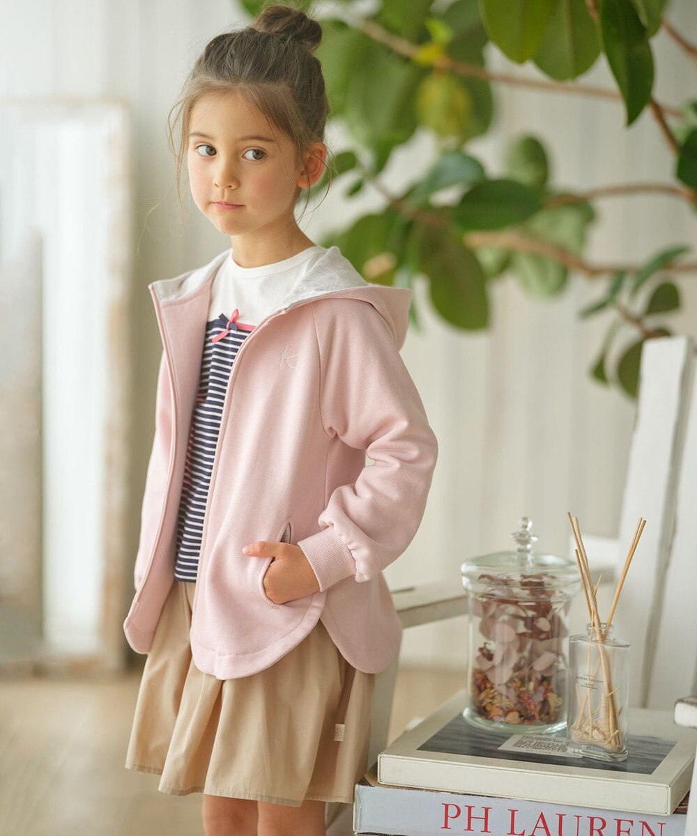 組曲 KIDS 【110-140cm】ドライコットン パーカー 